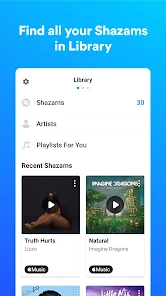 Shazam Musiccapturas de tela 5