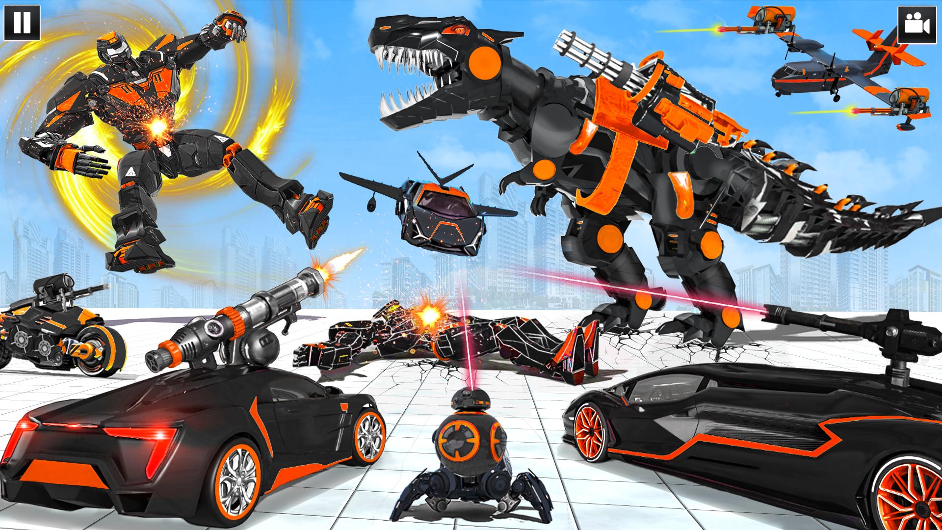 Dino Robot: Car Transform Game capturas de tela 8