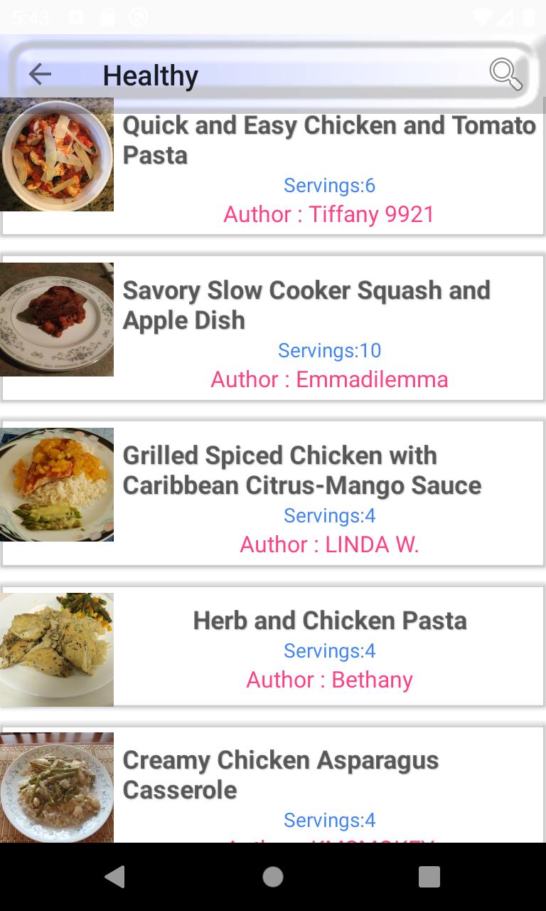 dinner recipe screenshots 7