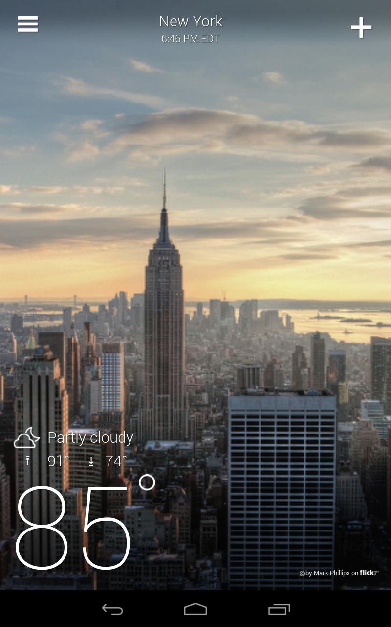 Yahoo Weathercapturas de tela 6