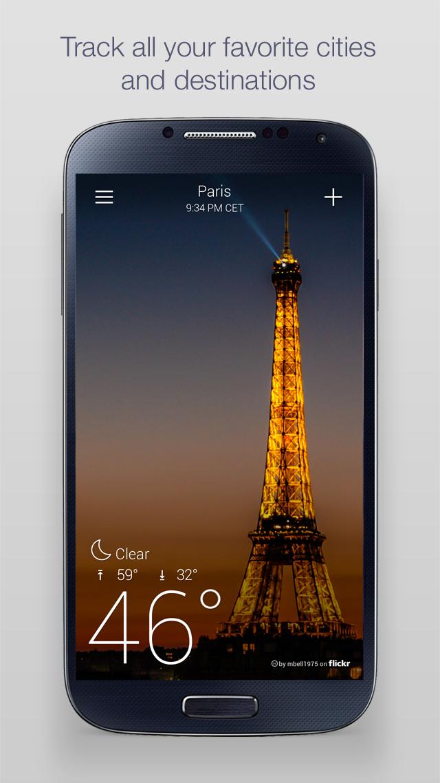 Yahoo Weather capturas de tela 5