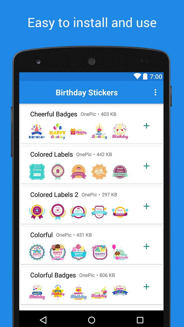 Birthday Stickers  screenshots 2