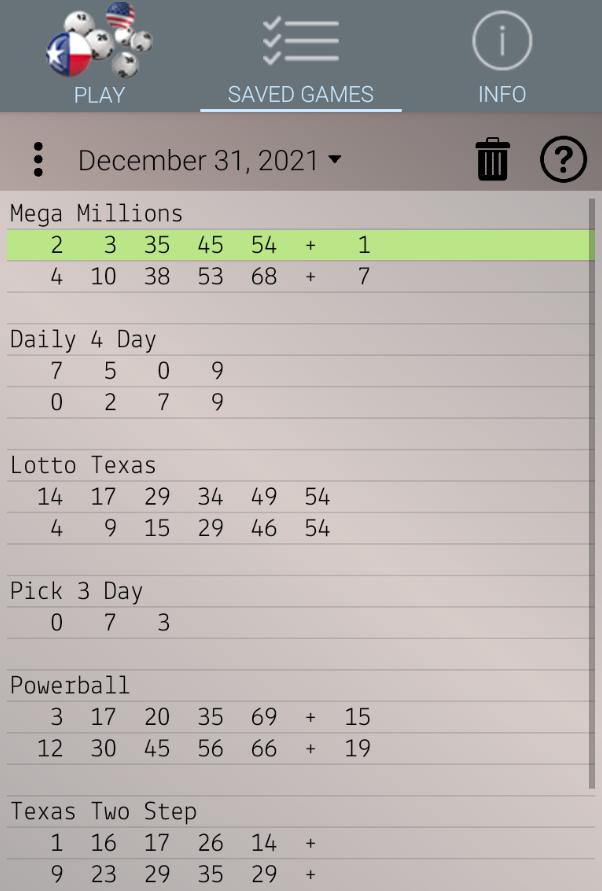 Texas Lottery capturas de tela 8