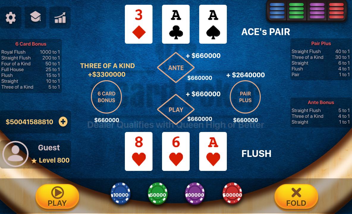 Three Card Poker capturas de tela 8