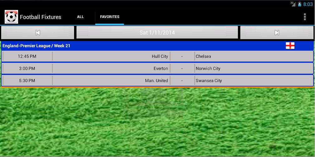 Football Fixtures capturas de tela 7