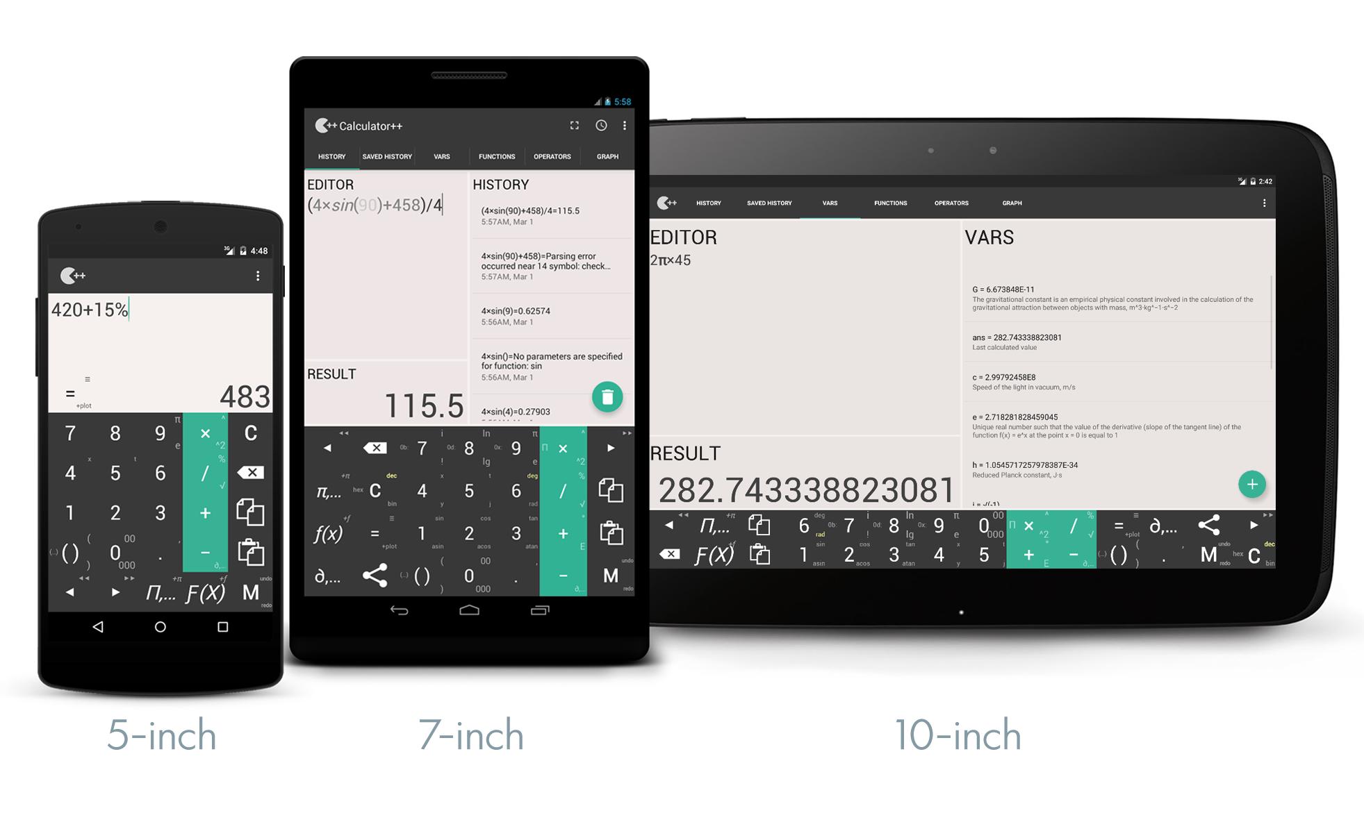 Calculator ++capturas de tela 8