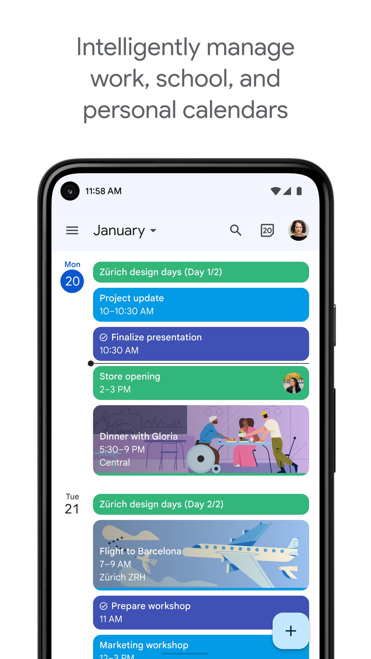 Google Calendar screenshots 1