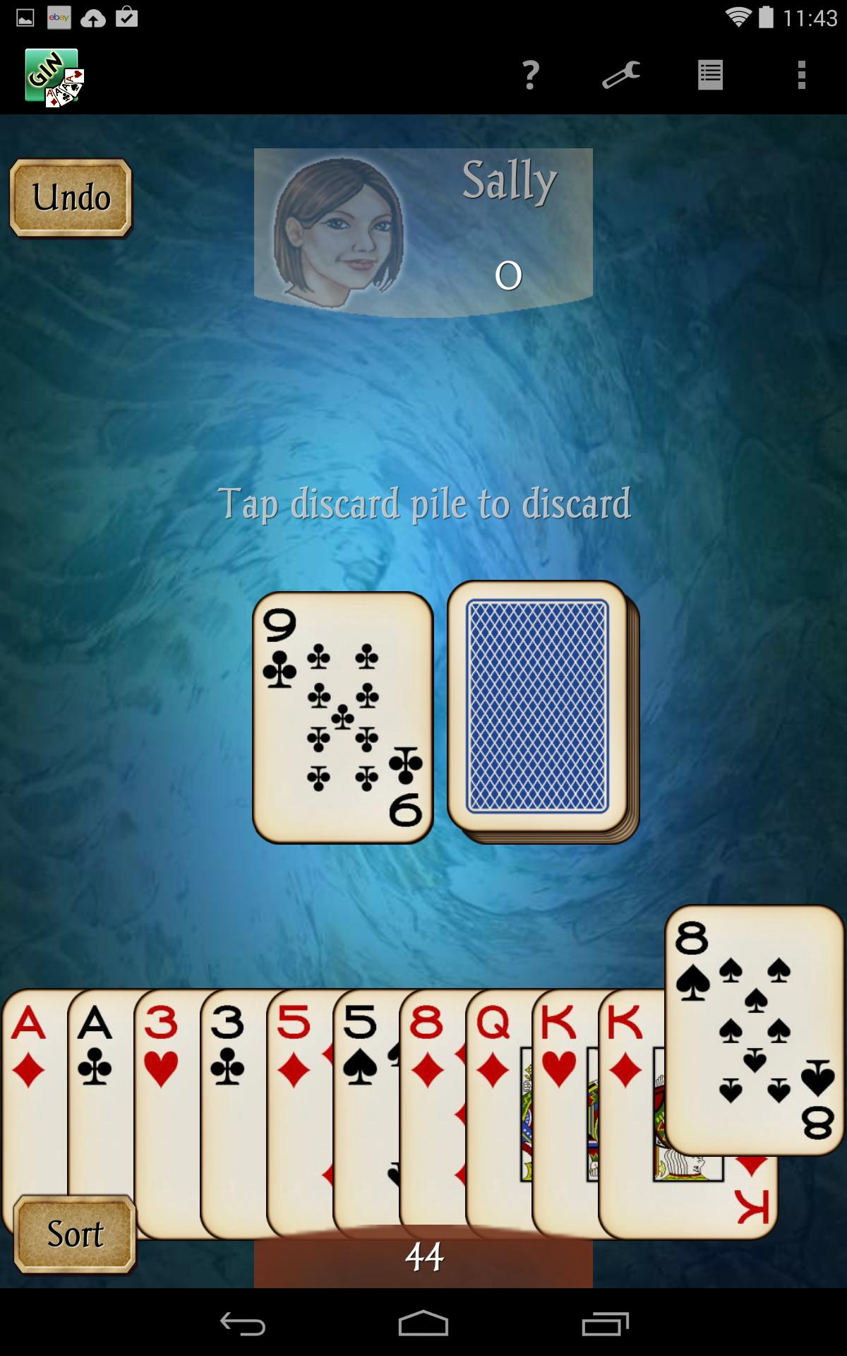 Gin Rummy capturas de tela 8