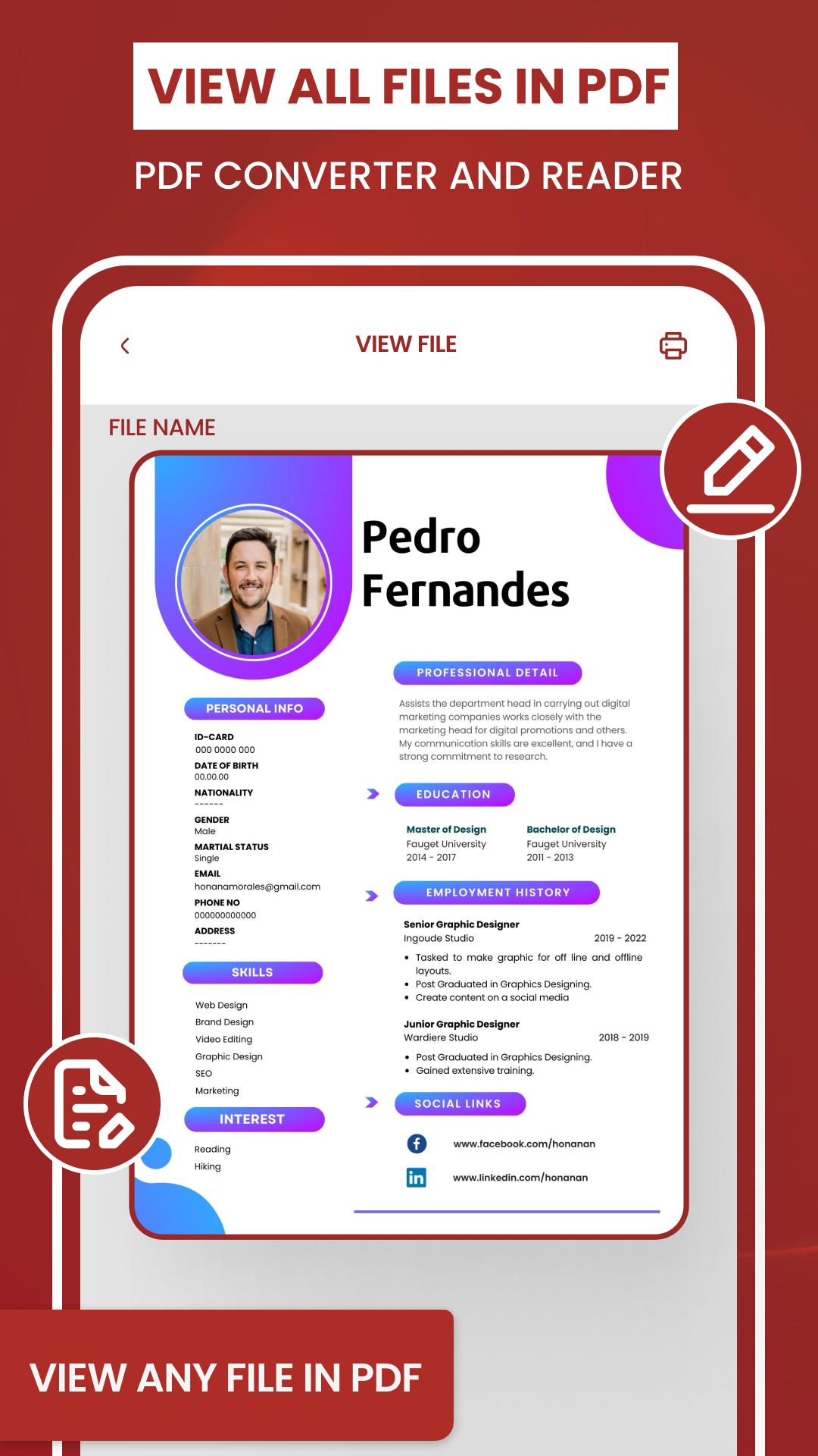 Documents Reader, Image To PDF capturas de tela 4