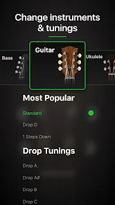 Guitar Tuner Pro capturas de tela 5