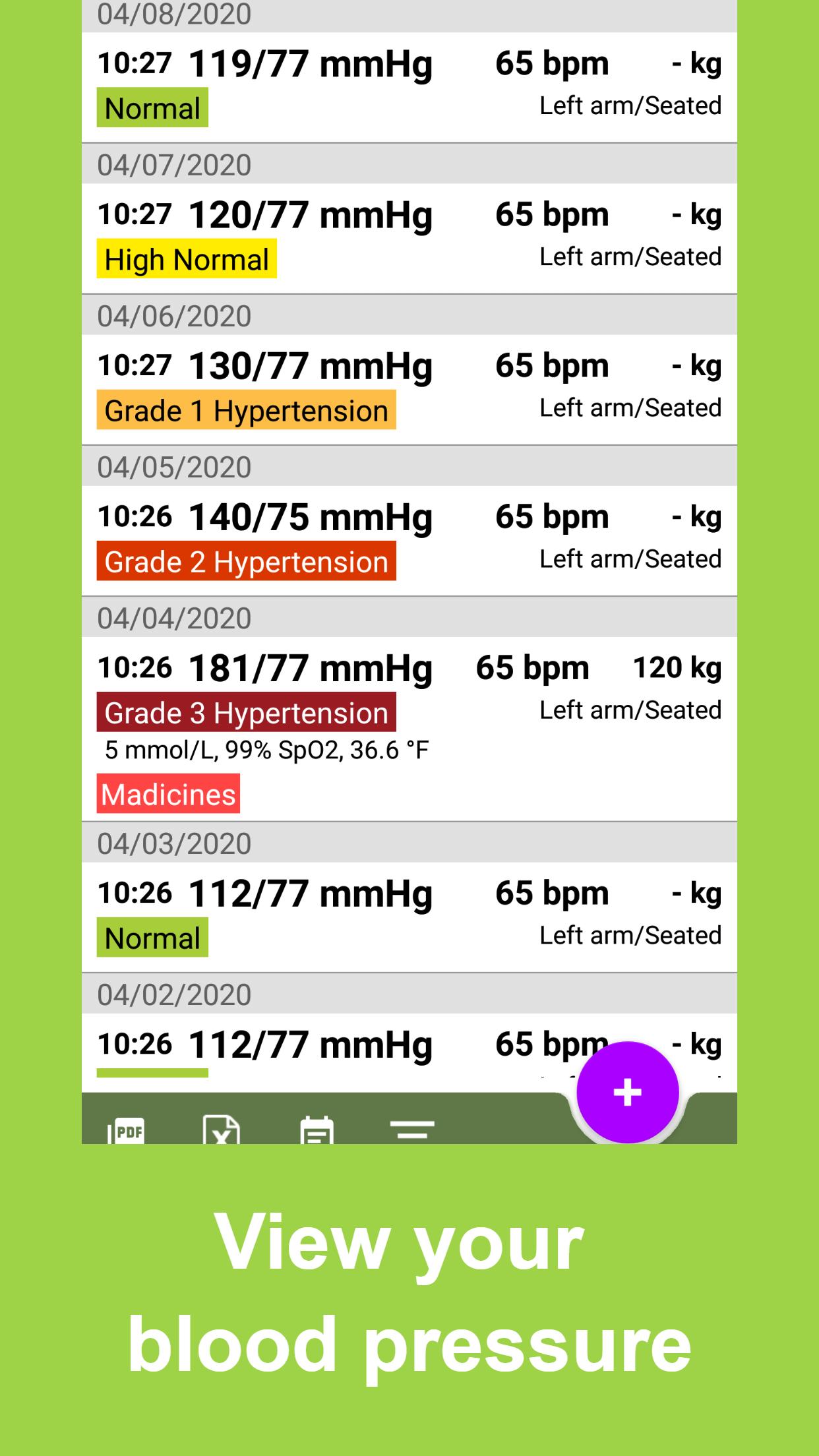 Blood Pressure Tracker screenshots 6